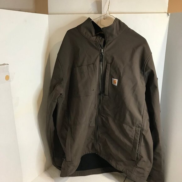 CARHARTT RAIN DEFENDER MENS HEAVYWEIGHT LOOSE FIT SHERPA LINED JACKET SIZE XLT